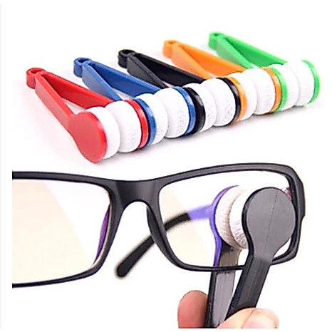 conjunto Mini Escova para Limpeza de Óculos Lentes e Telas sem Arranhar envio imediato