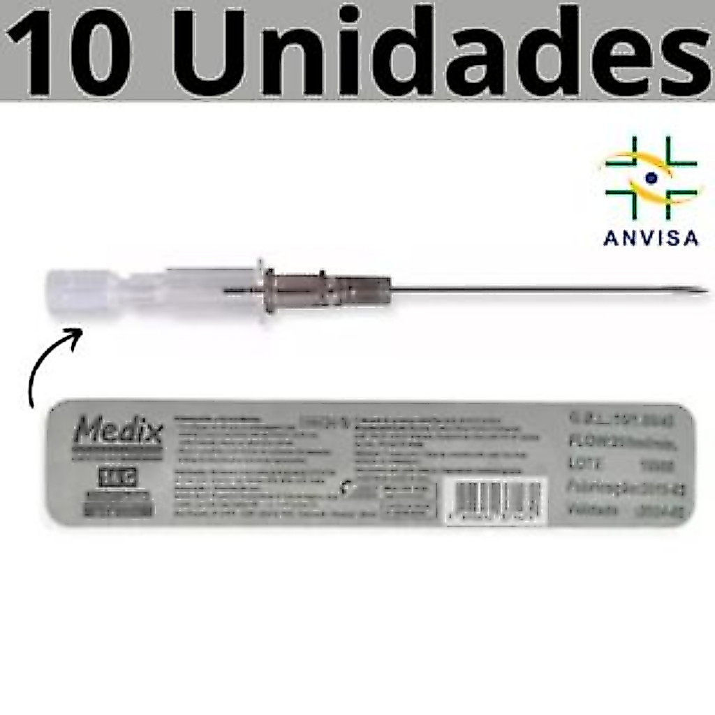 Cateter n 16 Body Piercing Intravenoso Periférico Jelco 10 Unidades