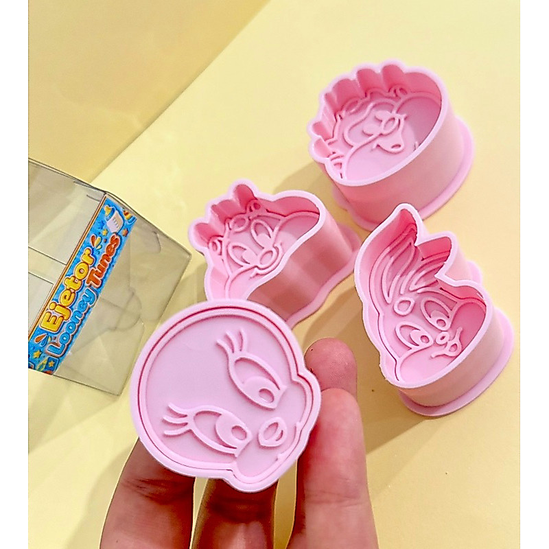 kit 4 ejetor Looney Tunes modelador brigadeiro