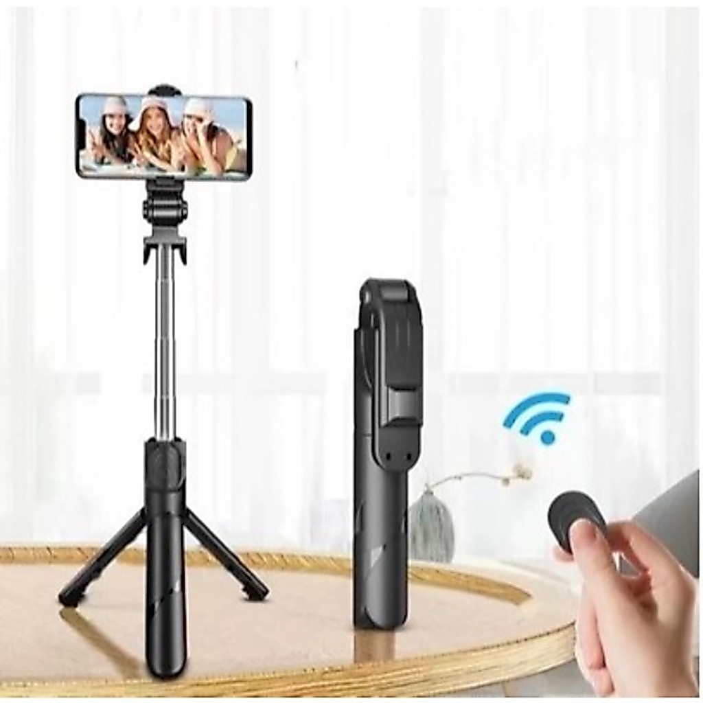 Bastão de Selfie Retrátil Bluetooth Suporte Tripé para celular Com Controle