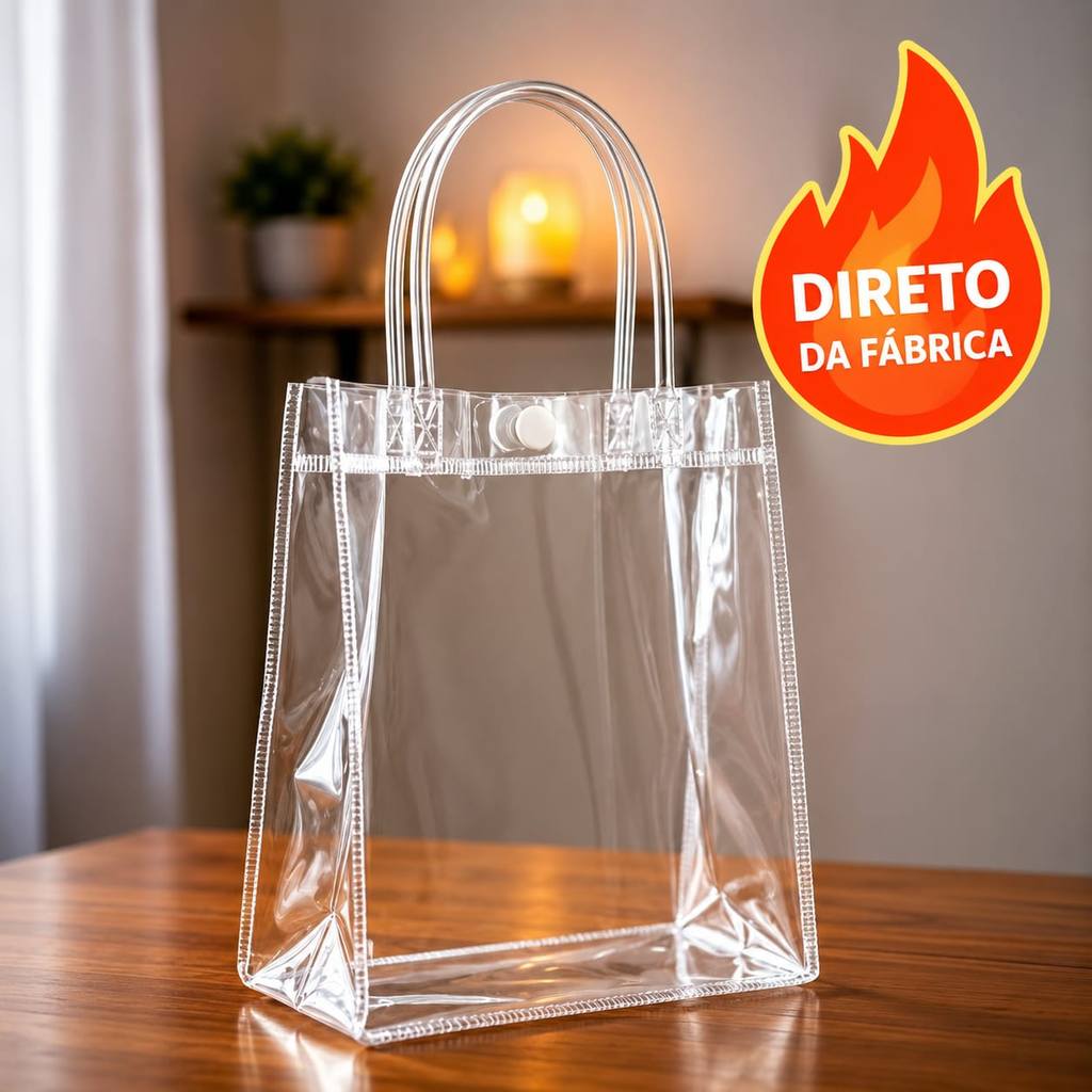 10/15/20 Bolsa plástica transparente presente e lembrancinha.