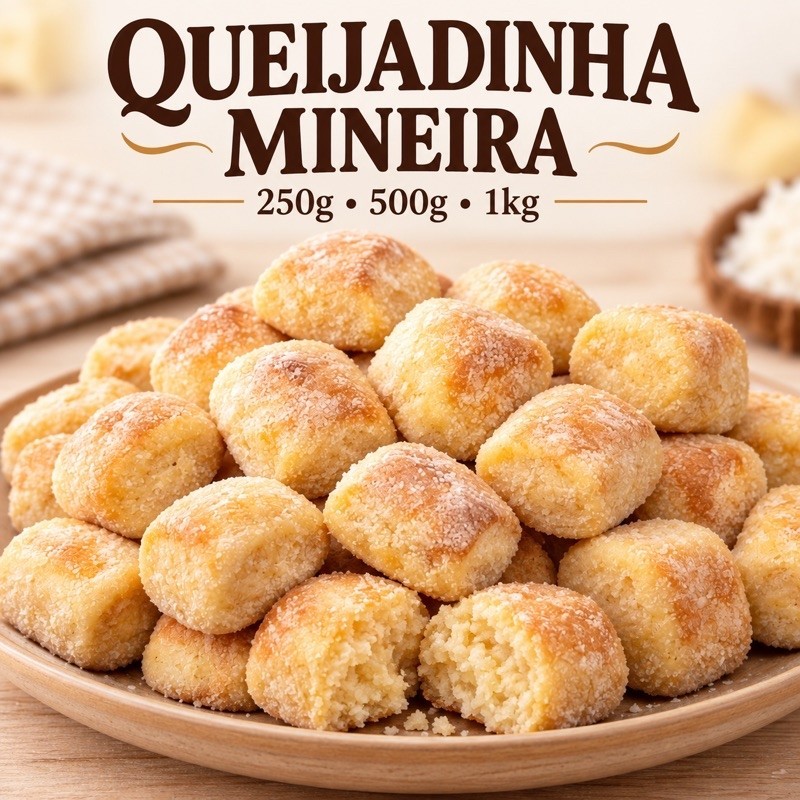 Biscoito Queijadinha Mineiro 250g 500g 1kg – Macio e Amanteigado