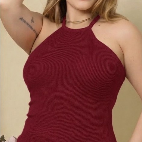 Blusa Assimetrica Frente Unica Malha Canelada Premium Tendencia Blogueira Basica Confortavel Gringa