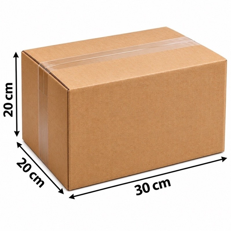 Kit 25 Unidades de Caixas De Papelão 30x20x20cm Ideal Correios Sedex Pac