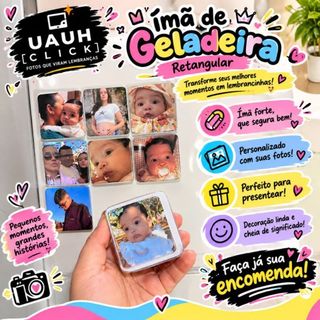 Foto Personalizada em Ímã de Geladeira | Lembrancinha | Presente Exclusivo|Foto Imã|Foto Personalizado