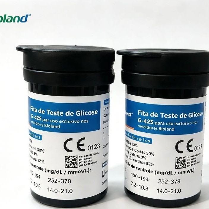 Tira/Fita de Glicemia C/50 Unidades de Tiras - Medidor de Glicose - Bioland — imagem 2 de 2