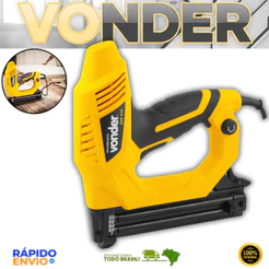 Grampeador Pinador Elétrico Ergonomico Esfofarias Marcenarias Artesanato Madeiras Vonder Premium Top