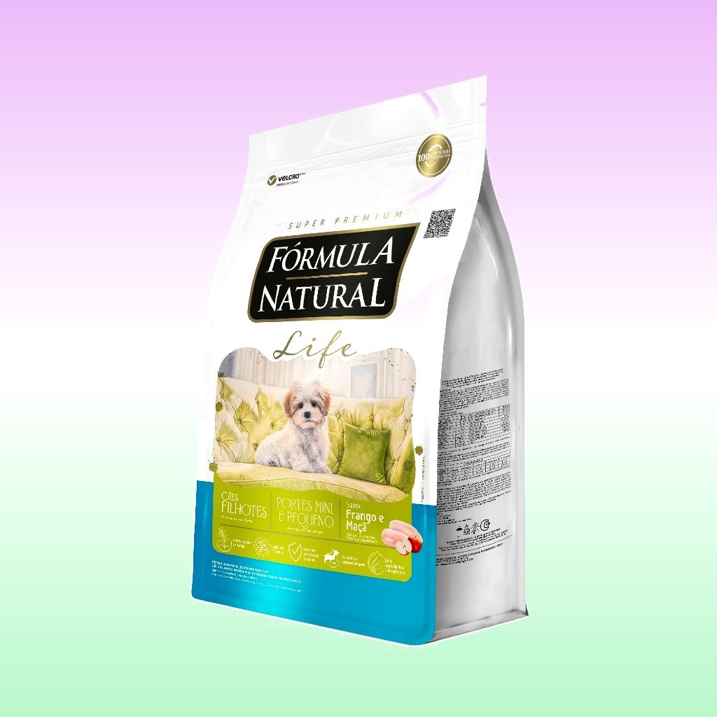 Ração Seca Fórmula Natural Life Cães Filhotes Porte Mini e Pequeno 10,1 KG Adimax