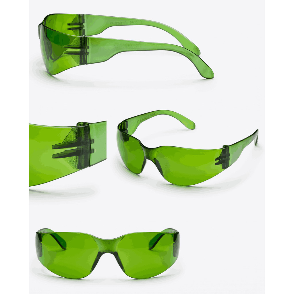 Kit 2 Óculos Proteção Segurança Epi Croma Verde · foto 2
