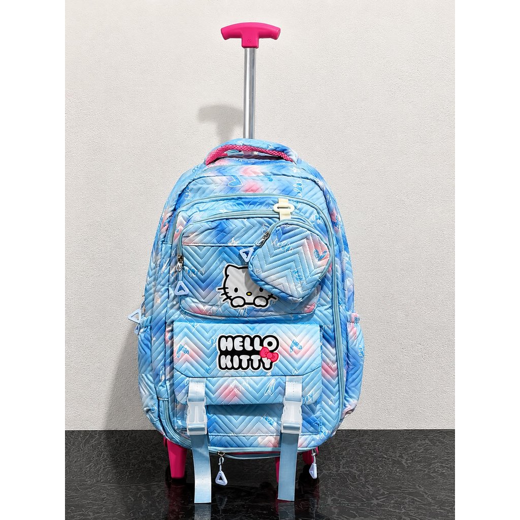 Mochila  Lilo Stich Grande feminina Nylon Com Rodinha e sem rodinha Juvenil