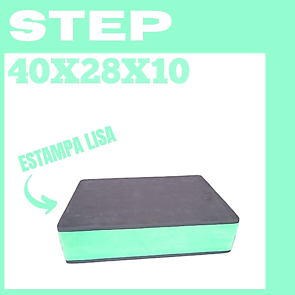 STEP DE ACADEMIA LISO 40X28X10 EM EVA FITNESS ESPORTE