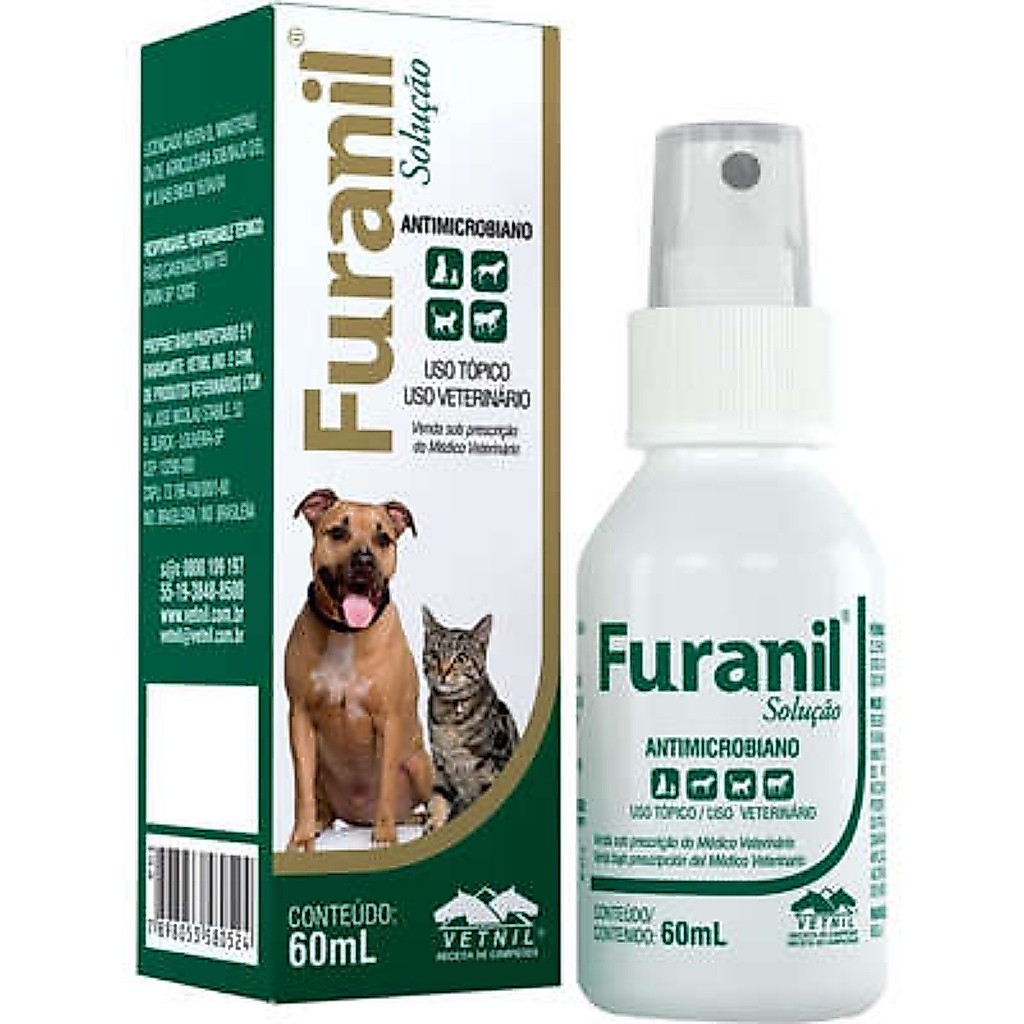 Furanil Spray 60 Ml Cães Gatos Outros - Vetnil