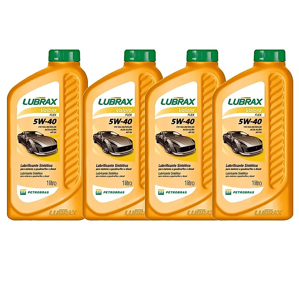 4 Oleos Lubrax Valora 5w40 Sintético