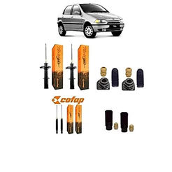4 Amortecedor Dianteiro Traseiro + Kits Fiat Palio 96 97 98 99 2000 Cofap