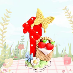 Velas Personalizadas de biscuit Tema piquenique PicNic