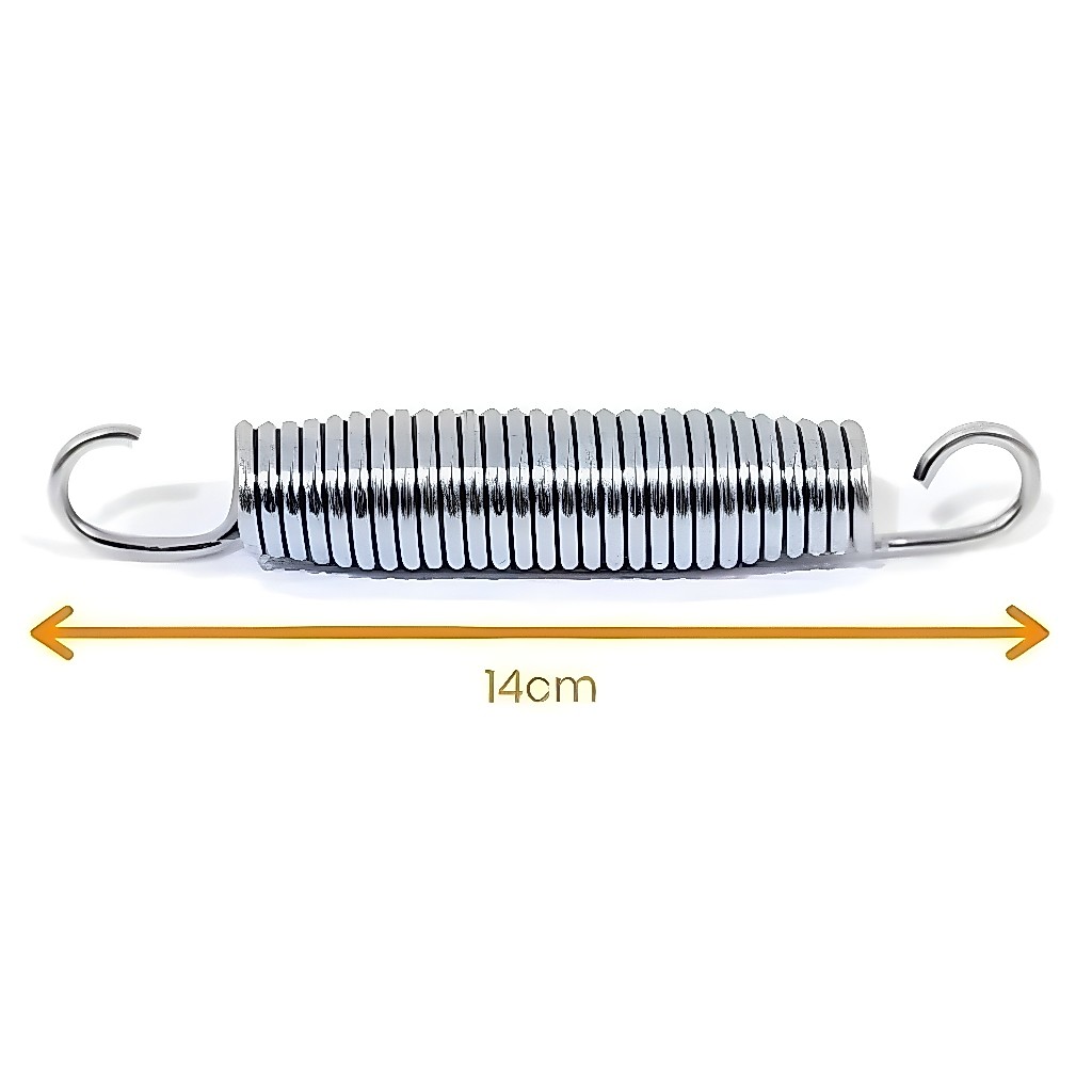 Kit 10 Molas 14cm Em Aço Galvanizado Para Cama Elástica