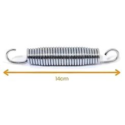 Kit 10 Molas 14cm Em Aço Galvanizado Para Cama Elástica