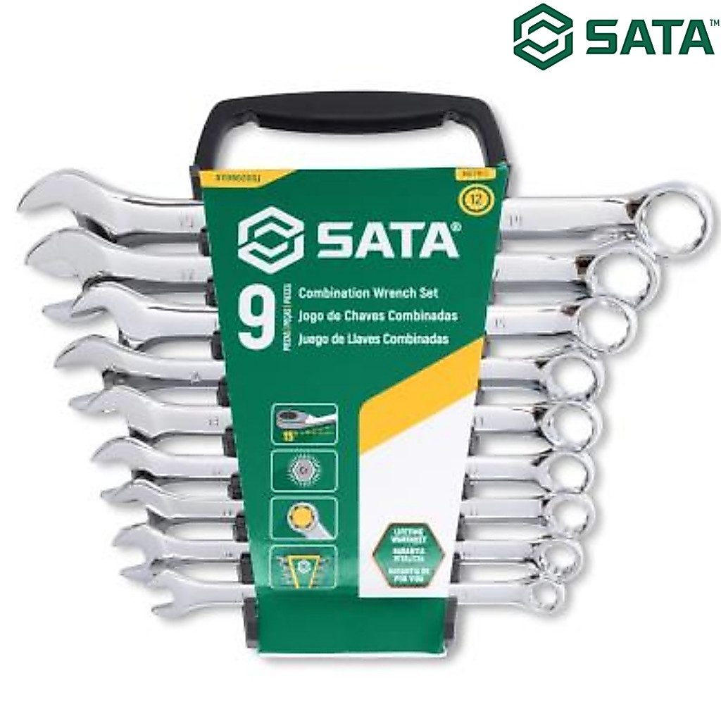 JOGO CHAVE COMBINADAS SATA 9PCS MM ST09020SJ
