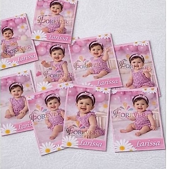kit Ímã de Geladeira Personalizado com Foto Infantil – Lembrancinha de Aniversário