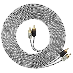 Cabo Rca Som Automotivo Injetado 5 Metros Svart Anti Ruido Stereo Modulo Som Automotivo