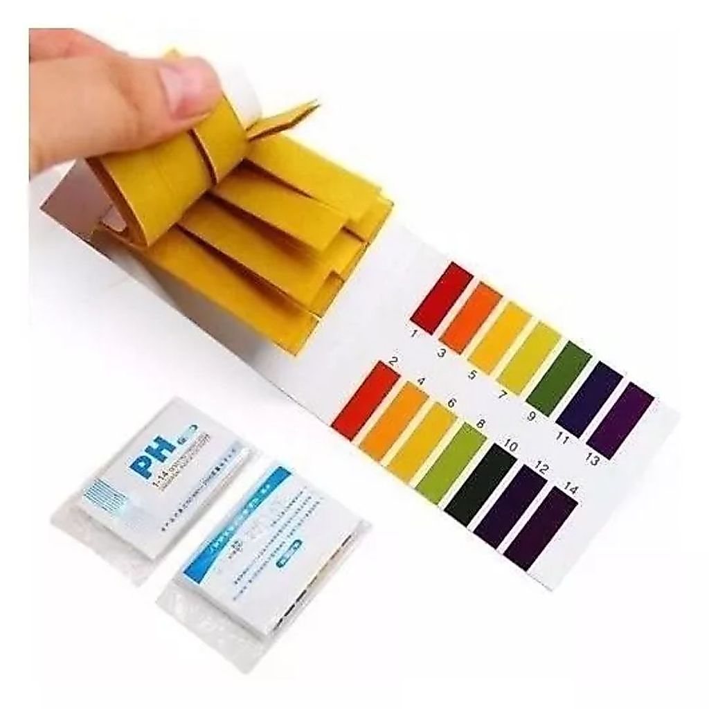 Fitas para medir ph em tiras 1-14 alta precisão 80 tiras, kit com 1 unidade