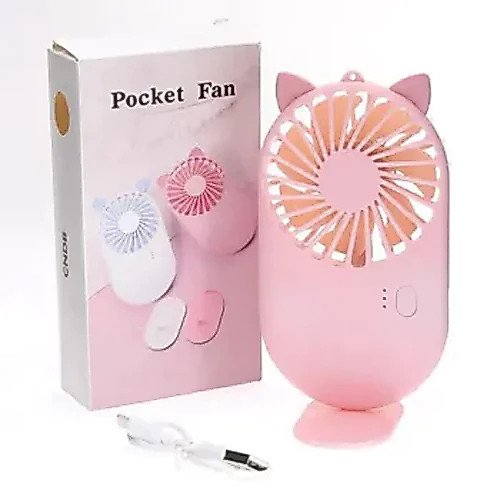 Mini Ventilador De Cílios Pocket Fan Rosa