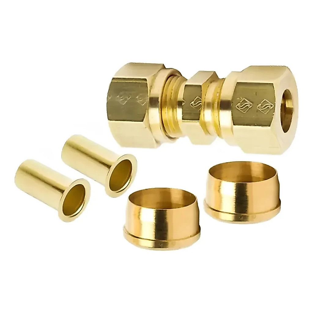 União 8mm Emenda Mangueira Cano Compressão Ar Pneumatica