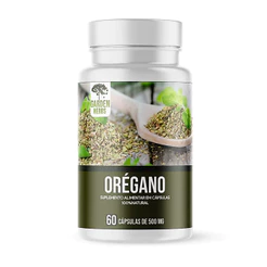 Orégano - 60 Cápsulas 500mg (Extrato 100% Puro) 1 Frasco