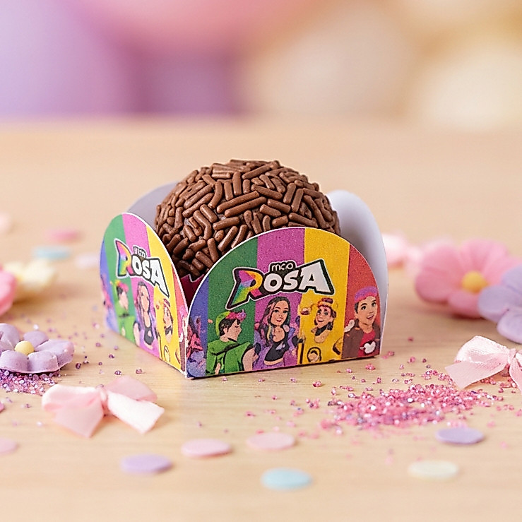 100 Forminhas Brigadeiro Docinho 4 Pétalas Dos Rosas Para Festas Aniversários Eventos Doces Confeitaria Menino Menina