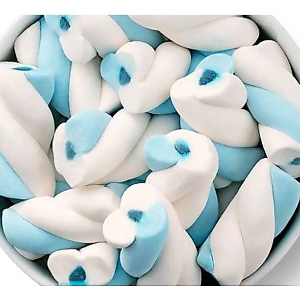 Marshmallow Torção Azul Recheado 220g - Docile · foto 2