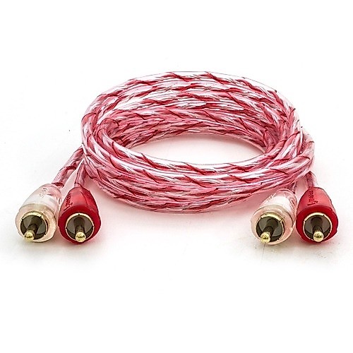 Kit 04 Cabos Rca Stetsom 1 Metro Banhado Bronze Som De Carro · foto 2