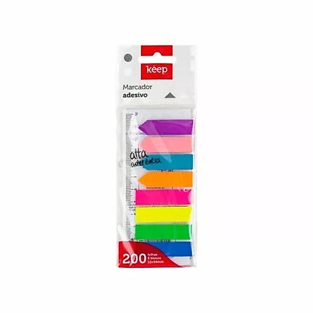 Marcador De Página Flag Seta Com Régua Keep Multilaser EI037 · foto 2