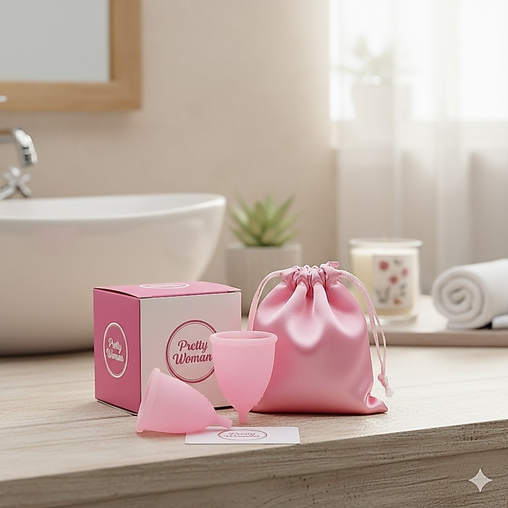 Coletor Menstrual Silicone Medicinal Copo Reutilizável, Ecológico 12h Sem Vazamento! Rápida PEntrega