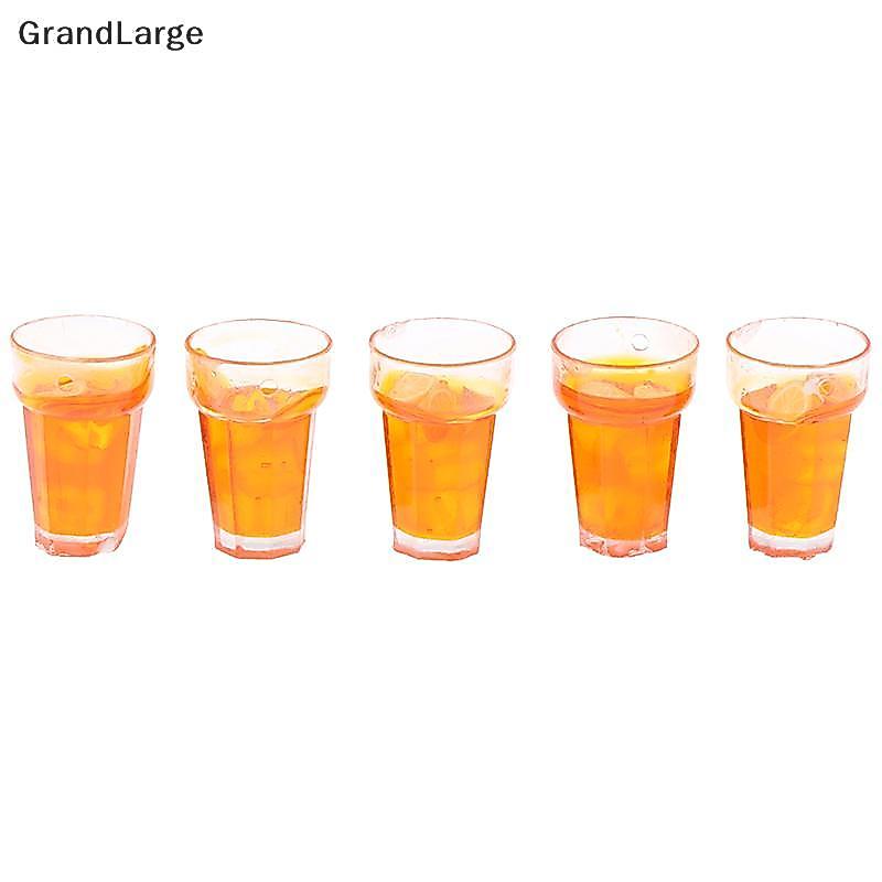 [GrandLarge] 5 Peças 1 : 12 Casa De Bonecas Em Miniatura Comida Limão Xícaras De Chá Boneca Bebidas Modelo Brinquedo BR