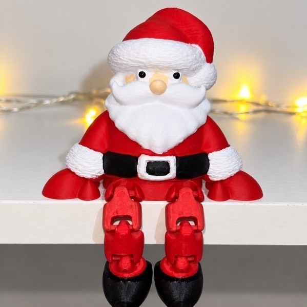 DECORAÇÃO DE NATAL 3D ARTICULADO - PAPAI NOEL - ÁRVORE