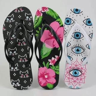 KIT/COMBO -Estampado/Confortável/Moderno/Feminina/Chinelo/Adulto/Mulher/Chinelo Femininos  Sandálias