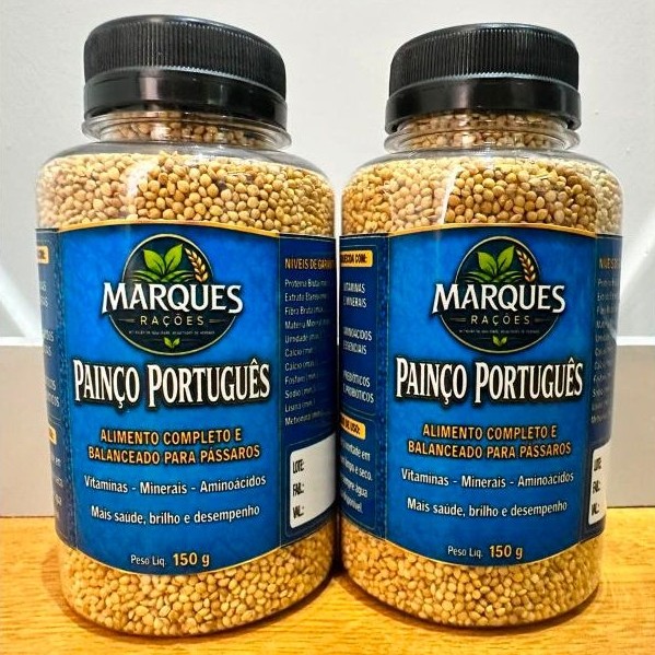 Painço Português 150g Marques Rações - Alimento Completo para Pássaros