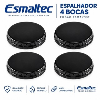 Kit 4 Tampas Espalhadores para Boca de Fogão Esmaltec Veneza /Caribe/ Munique /Ágata