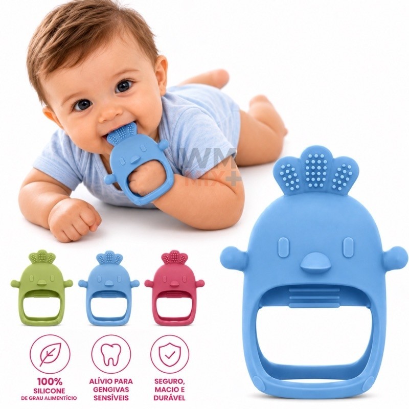 Mordedor De Pulso Brinquedos De silicone Para Dentição Bebês Com Mais De 3 Meses À Prova De Queda Mastigar Sem BPA