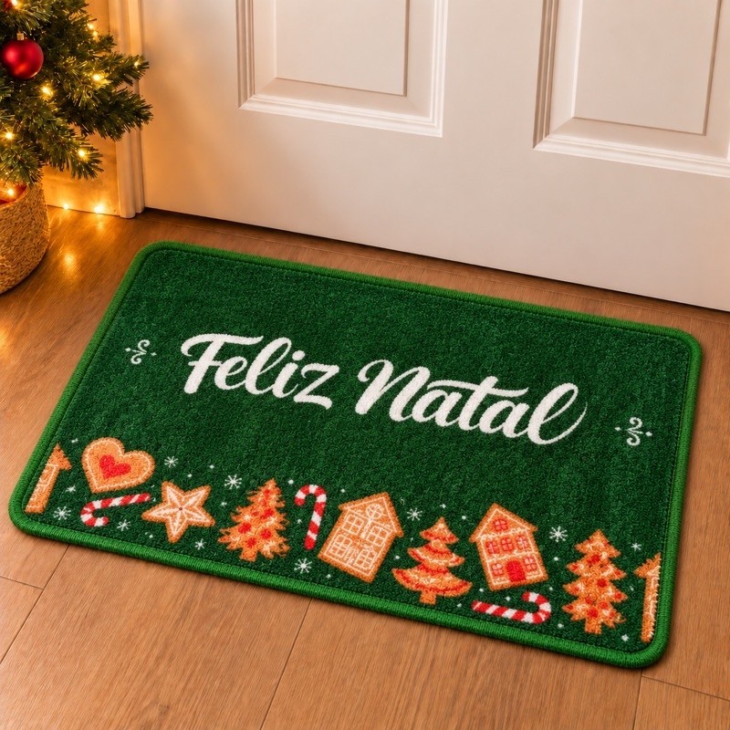 Tapete De Porta Natal Capacho Decorativo Natalino Enfeite