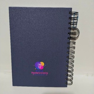 Caderno A5 capa dura Wire-O PERSONALIZADO Darimel