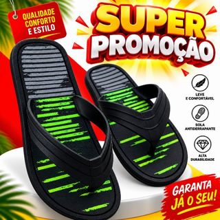 Sandália Chinelo Masculino Antiderrapante e Confortável Casual Dia a Dia Promoção....