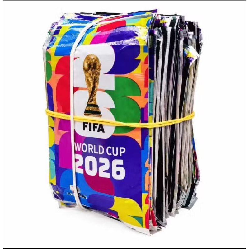 Kit 200 Cards Copa do Mundo Fifa 2026 50 Pacotinhos Fechados Futebol