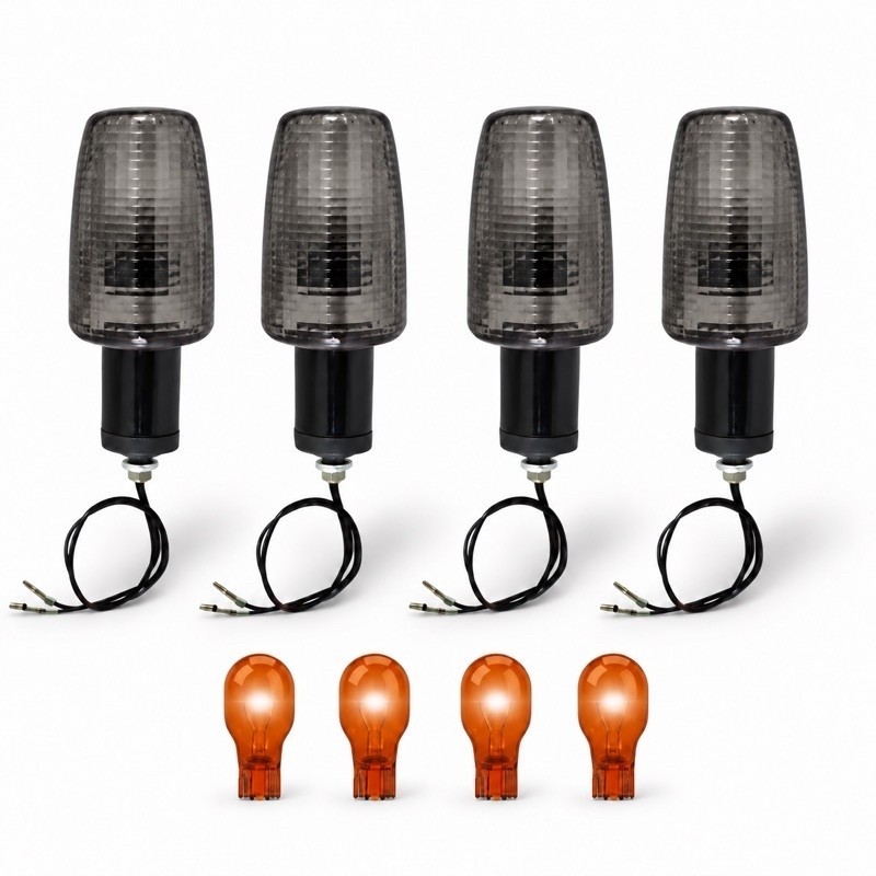 Kit 4 Pisca Seta Moto Titan Fan 150 CG 125 CBX 250 250 2000 á 2013 FUMÊ