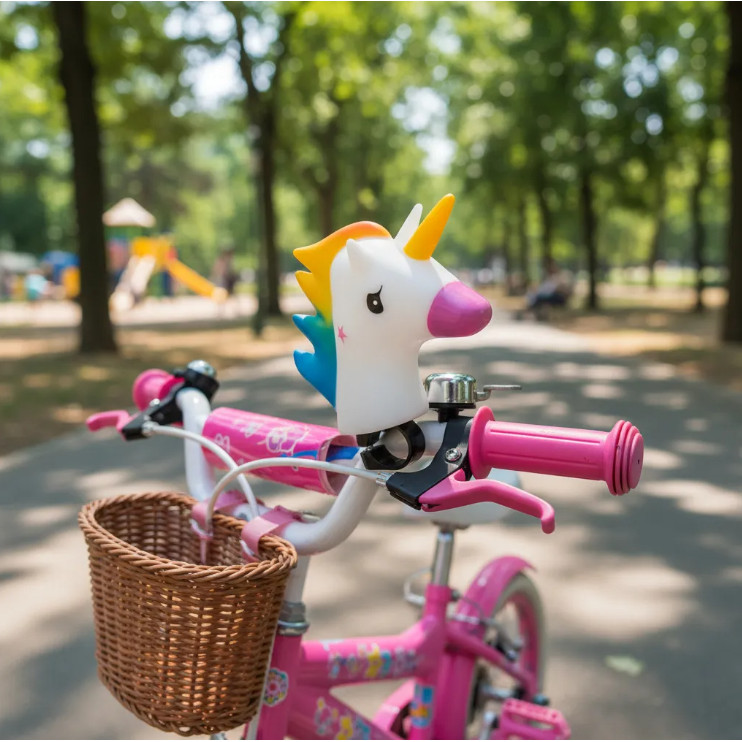 Campainha Infantil Unicórnio Rontek Sininho Fon Fon Para Bicicleta