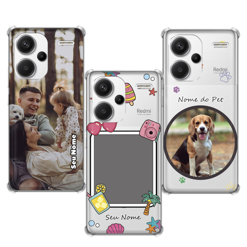 Capinha Compatível Xiaomi Redmi Note 13 Pro Plus Fotos Personalizadas — R$ 25,90 em Shopee