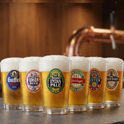 Jogo Copo de Vidro Caldereta Para Cerveja 6 Peças Multiuso 350ml - Ruvolo