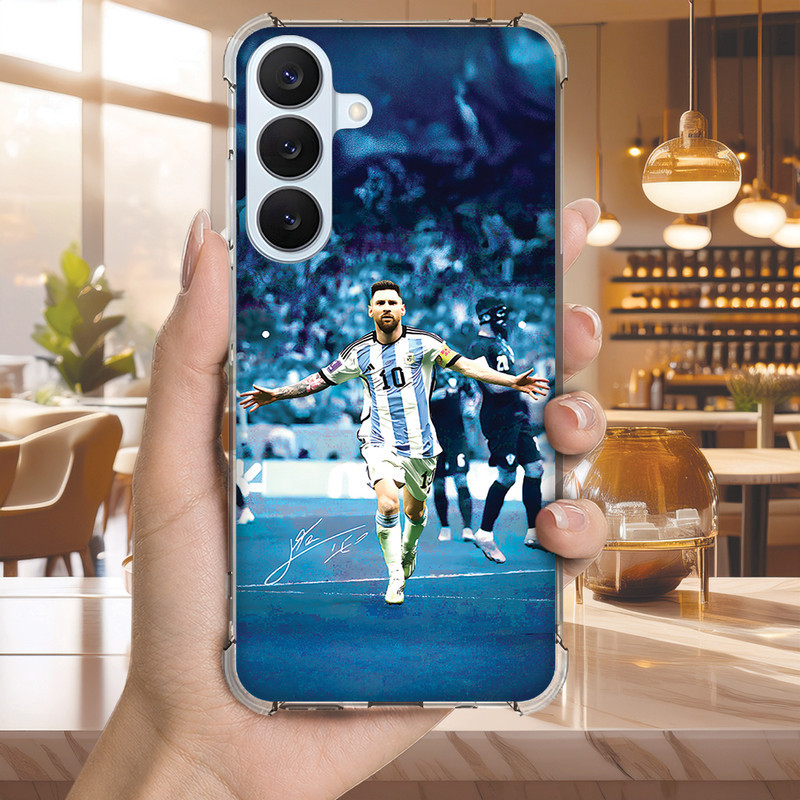 Capa Capinha GALAXY J7 PRO PRIME J6 J5 PLUS Anti-impacto Personalizada futebol MESSI (4114)
