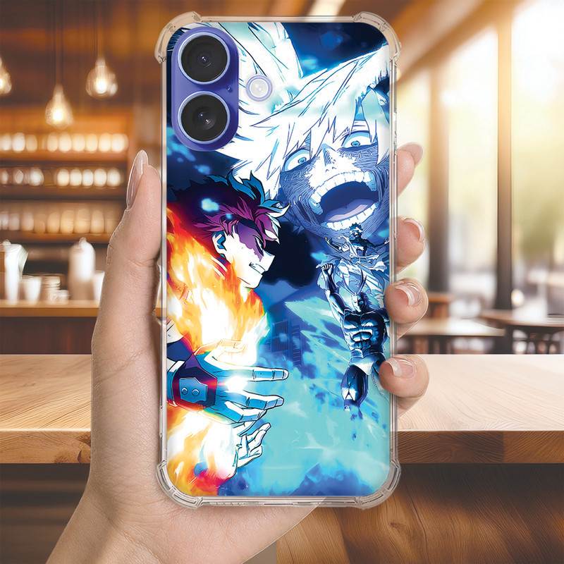 Capa Capinha IPHONE 17 PRO MAX 16 15 14 13 Anti-impacto Personalizada anime ACADEMIA hero (4075)