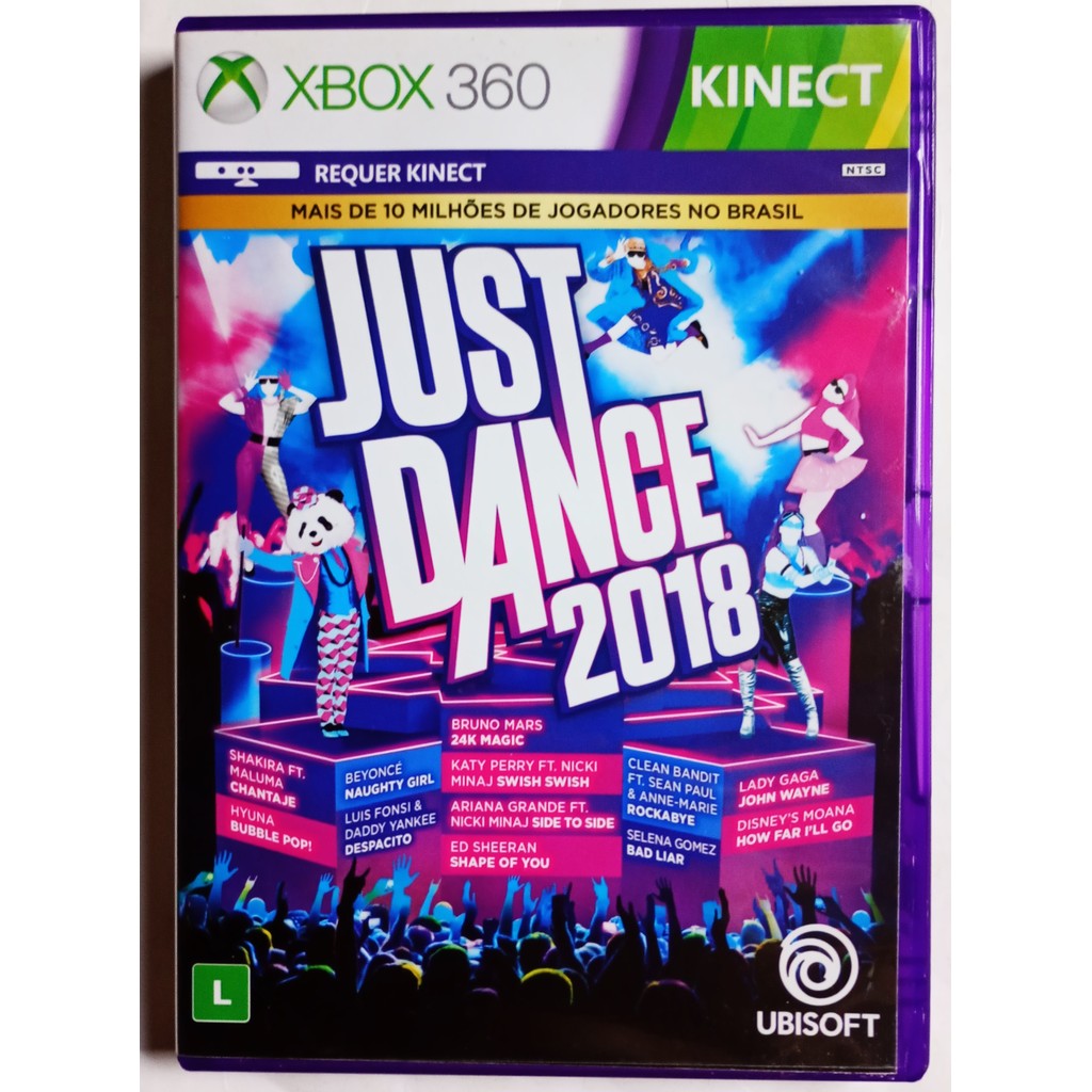 JOGO JUST DANCE 2018 XBOX 360 ORIGINAL CD MIDIA FISICA.